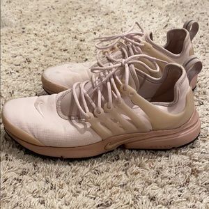baby pink Nike presto sneakers